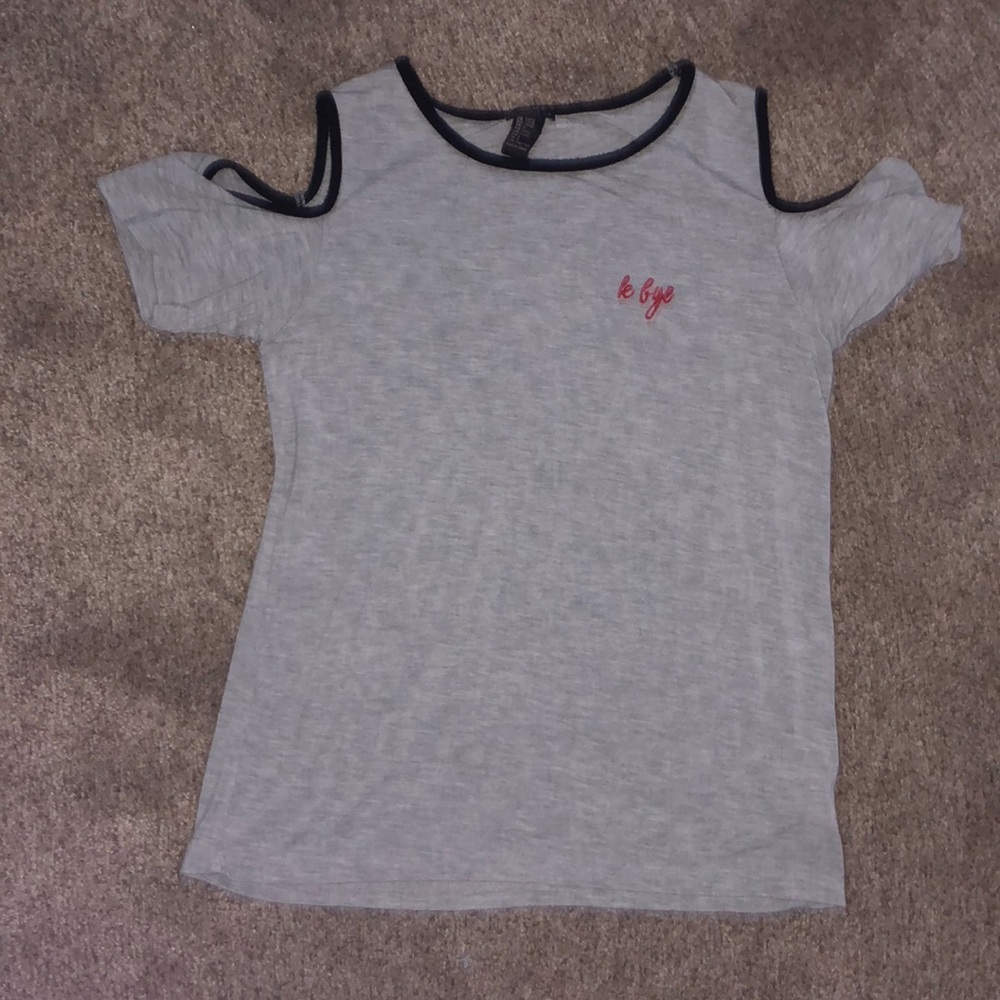 Kids tee (forever21 kids) cold shoulder top